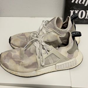 Adidas NMD XR1 white duck camo.